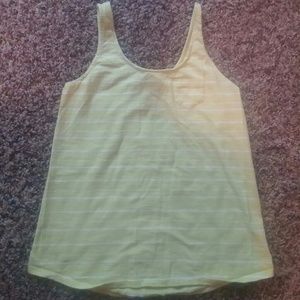Yellow stripped tank