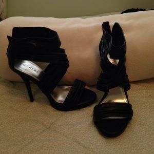 Black sexy strappy stilettos