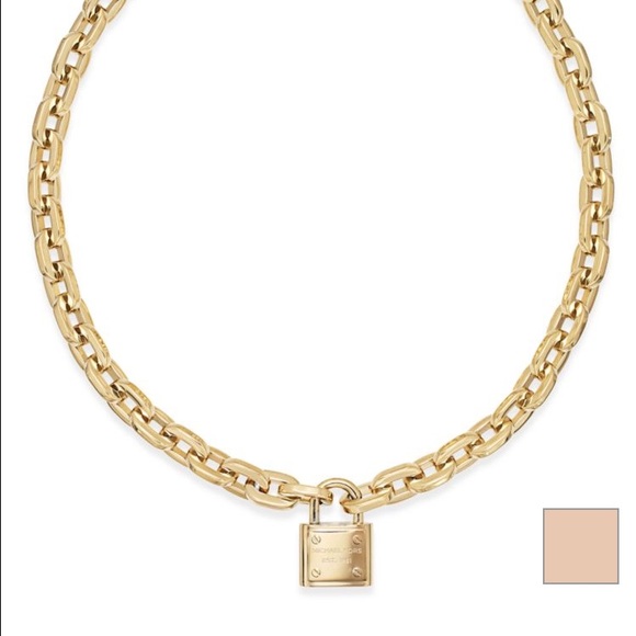 Michael Kors Lock Necklace (gold)