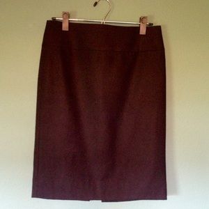 Black Wool Banana Republic Pencil Skirt