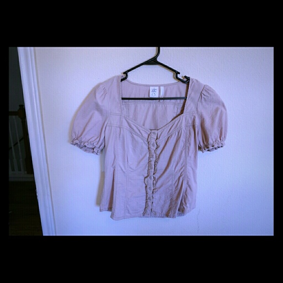 Edme & Esyllte light pink corduroy top
