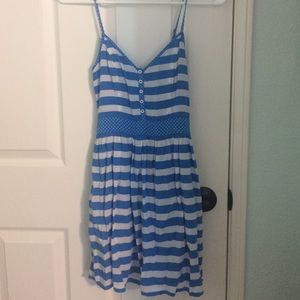 hollister striped blue dress