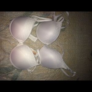 2 white bras!