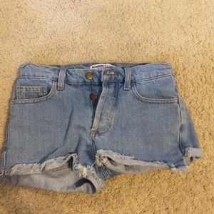 American Apparel jean shorts