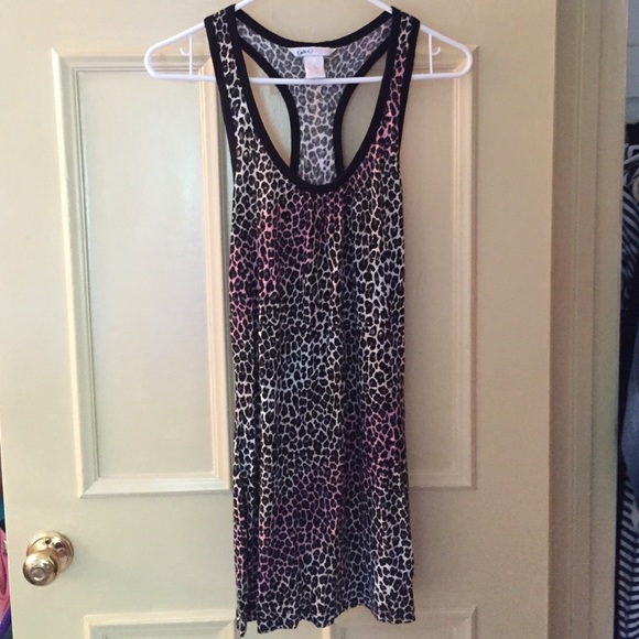 Leopard print mini dress