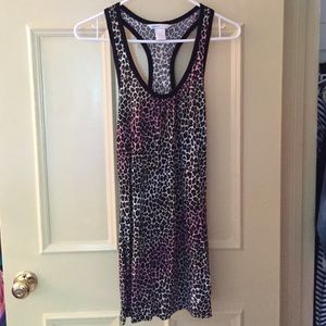 Leopard print mini dress