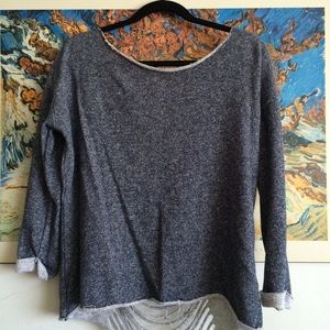 • caged back slouchy sweater •