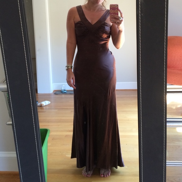 Dresses & Skirts - Brown formal gown size 1.