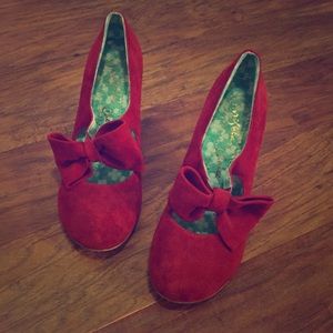 Red NY boutique heels