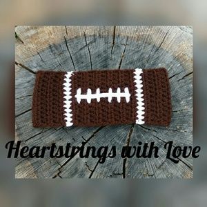 Handmade Crocheted Teen/Adult Football Headband