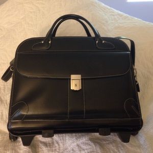 McKlein Lakewood Fly Through Rolling Briefcase