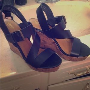 Black Wedges size 6 1/2