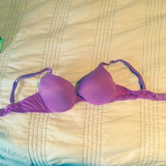 PINK Push-up Purple Bra 34B