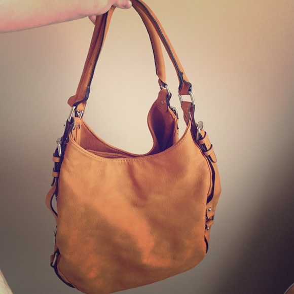 Mustard Yellow Leather Handbag