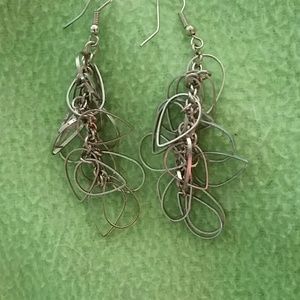 Silver dangly earrings