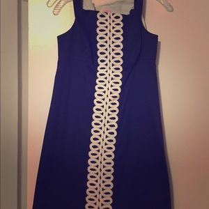 Lilly Pulitzer navy shift dress w/nautical yolk