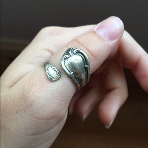 Sterling silver spoon ring