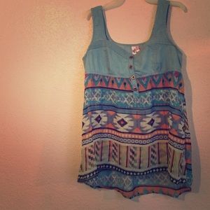 Dolled up Aztec top