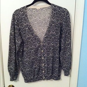 Geometric lightweight cardigan