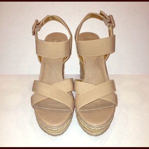 Charles nude wedges