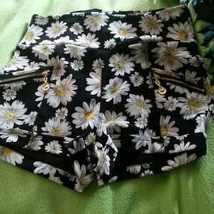 High waisted daisy shorts.