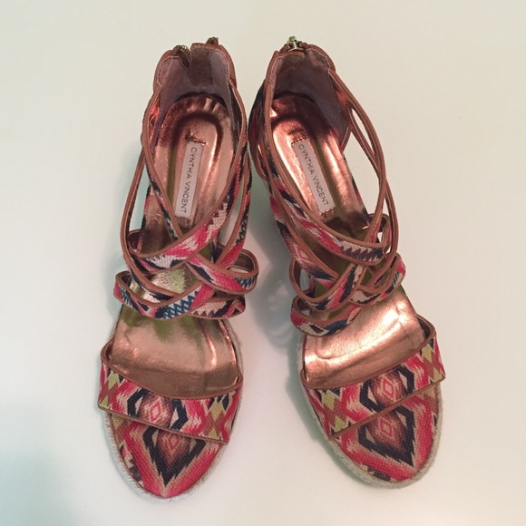 Cynthia Vincent Shoes - Cynthia Vincent Juno Aztec Espadrilles Sandals
