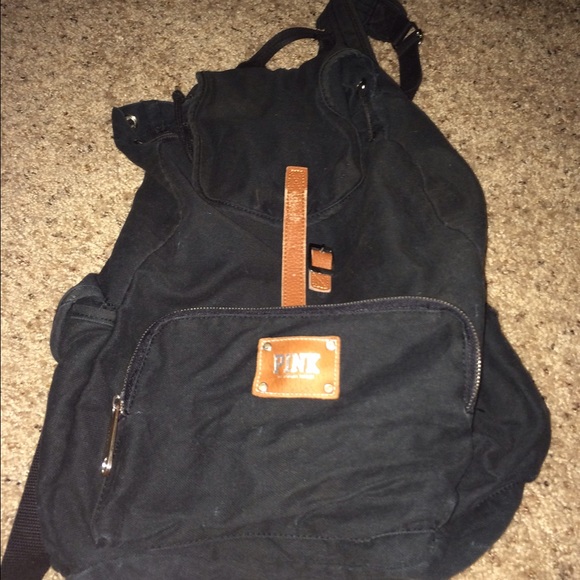 Victoria's secret pink black backpack