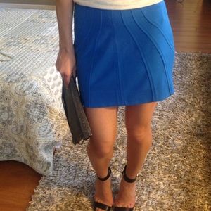 Diane Von Furstenburg Cameroon Blue Mini Skirt