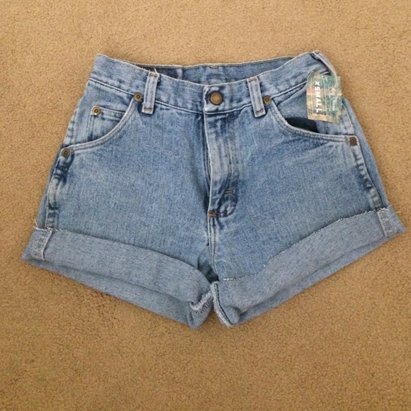 Denim medium wash shorts