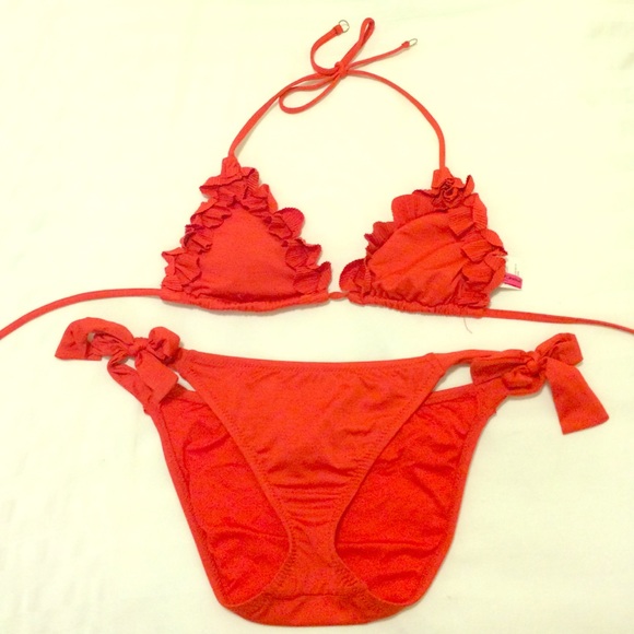 Betsey Johnson bikini top and bottom