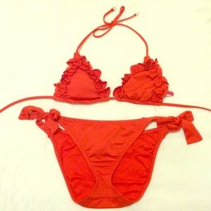 Betsey Johnson bikini top and bottom