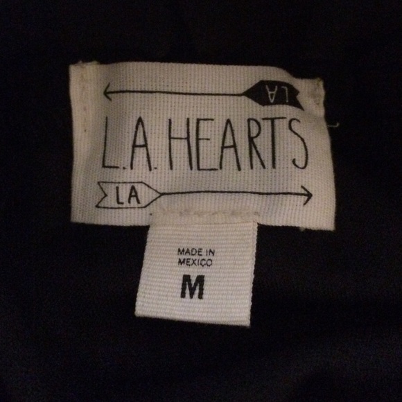 La Hearts Black Skirt - Picture 2 of 3