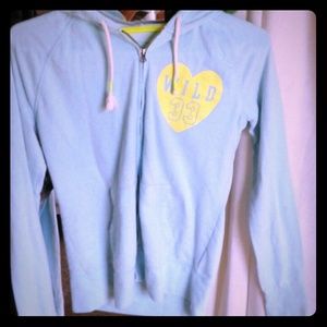 Baby blue city streets sweater