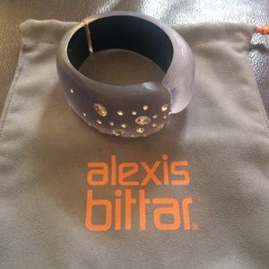 Alexis Bittar Smokey Purple & Crystal Bracelet