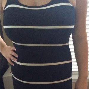 Super cute black and white maxi dress