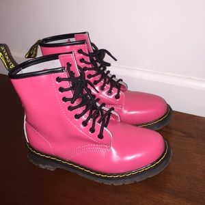 Hot pink Doc Martins