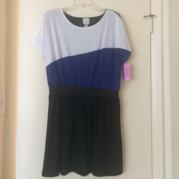 Black / Blue / White Lola Dress