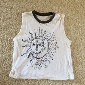Sun and Moon muscle tank