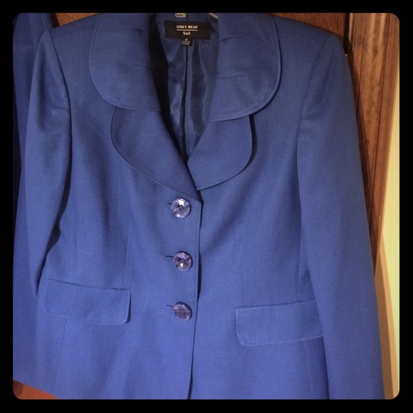 Size 10 Royal Blue Jones Skirt Suit