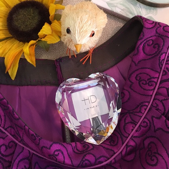 Anthropolgie 🌷Fun & Flirty Purple Print Skirt - Picture 4 of 4