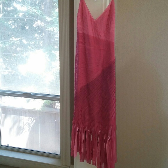 GORGEOUS OMBRE PINK BEBE DRESS