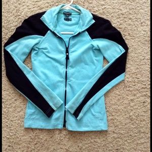 Bebe blue zip up jacket size xsmall