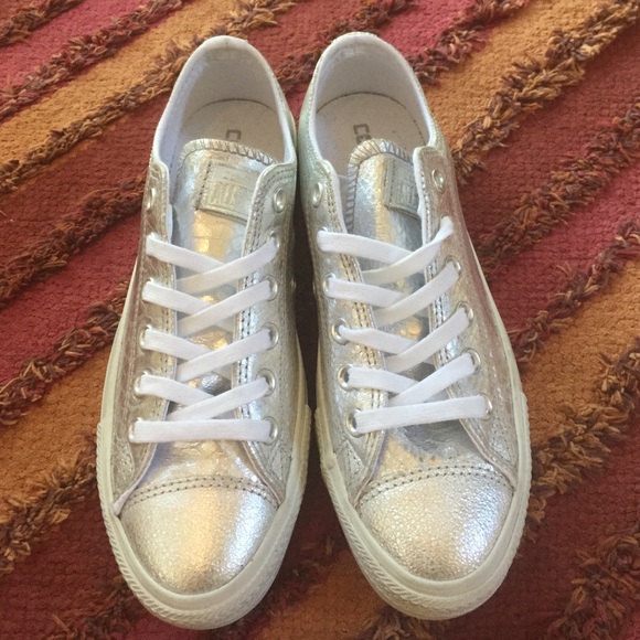 Silver Metallic Converse