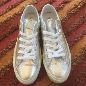 Silver Metallic Converse