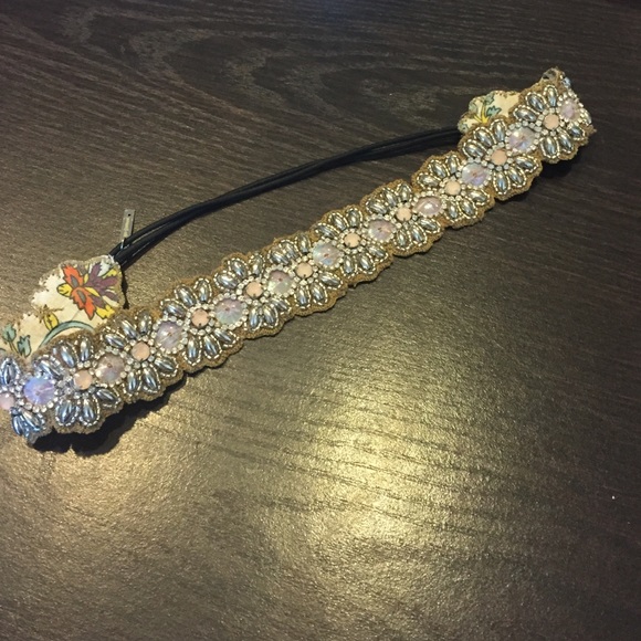 Anthropologie jeweled stretch headband