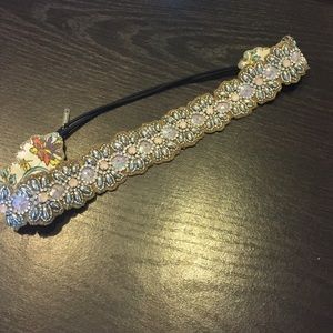 Anthropologie jeweled stretch headband
