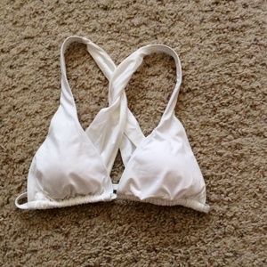 Victoria Secret bikini top white size small NEW