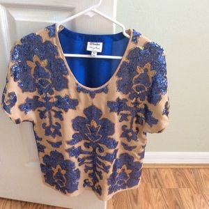 Tracy Reese for Target Sequin top- SZ- XS