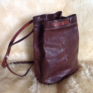 Leather purse backpack Henry Beguelin