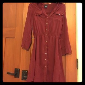 Flannel-ish dress, cute for winter